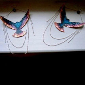 Bird of Flight swag statement earrings - Nora Catherine