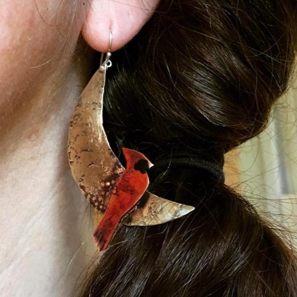 Cardinal Custom Earrings – Cotton Chaos