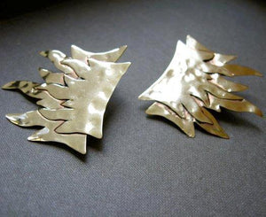 Double Flame post earrings - Nora Catherine