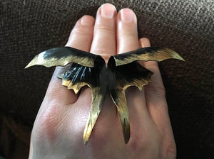 Goth Moth statement ring - Nora Catherine