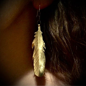 Raven / Crow Feather earrings - Nora Catherine
