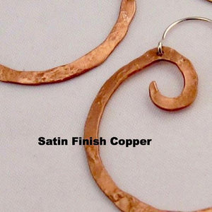 Simple Hoops in copper, bronze or sterling silver - Nora Catherine