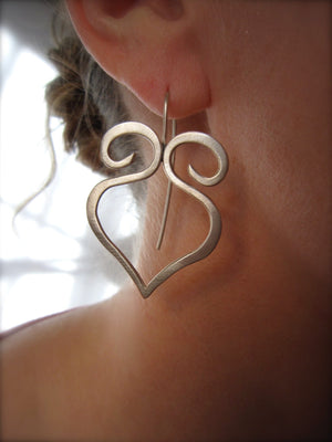 Turkish Swirl earrings in copper, bronze or sterling silver (LG or MD) - Nora Catherine